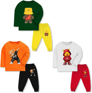 Lavi-Tavi Baby Boys & Baby Girls Casual T-shirt Pyjama