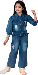 AFTABS TREND Girls Party(Festive) Top Jeans