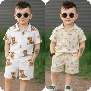 Miss & Chief Boys Casual Shirt Shorts