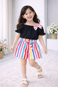 AVOVU Baby Girls Casual Top Shorts, Hairband