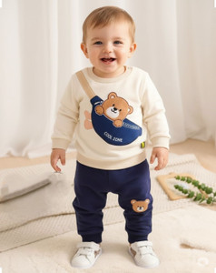Cutevibe Baby Boys & Baby Girls Casual Sweatshirt Track Pants