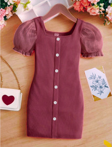 FYRUU Indi Girls Above Knee Party Dress