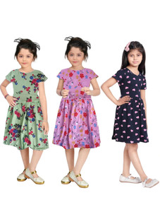 SBN Newlifestyle Girls Midi/Knee Length Casual Dress