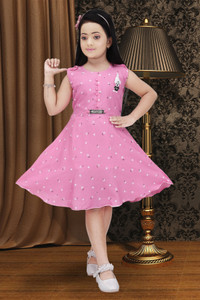 Funnyboo Girls Below Knee Casual Dress