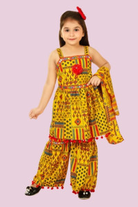 ayanfashion Girls Above Knee Festive/Wedding Dress