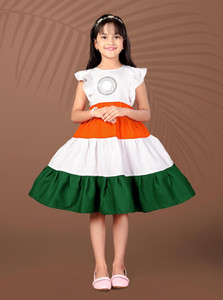 Nautiful Girls Midi/Knee Length Festive/Wedding Dress