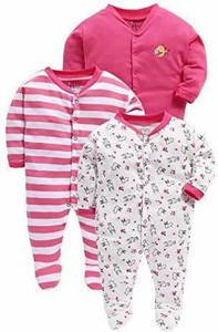 Modern Mama Romper For Baby Boys & Baby Girls Casual Printed Cotton Blend