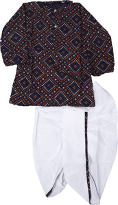 Kids Villa Baby Boys Festive & Party Dhoti & Kurta Set