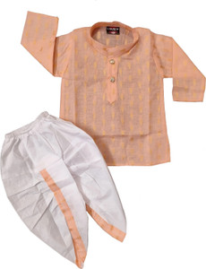 SHIVAAY Boys Casual Dhoti & Kurta Set