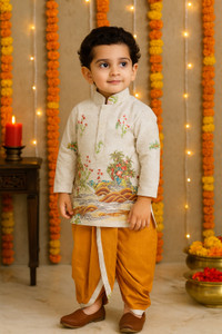 ABLASKAR FASHION Baby Boys Festive & Party Kurta and Dhoti Pant Set