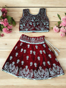 IFA FASHION Baby Girls Lehenga Choli Party Wear Embellished Lehenga Choli
