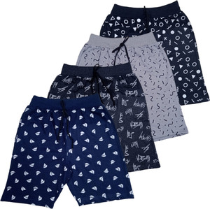 LEROO Short For Boys Casual Printed Cotton Blend