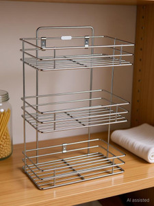 Value Stainless Steel 3 Layer Kitchen Rack - Image 6
