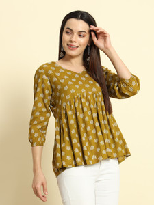 Sa Rasa Women Printed Flared Kurta
