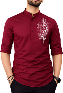 Fashion Marts Men Solid Straight Kurta