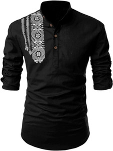 LIRMO Men Printed Straight Kurta