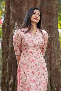 BBINDUDI Women Printed A-line Kurta
