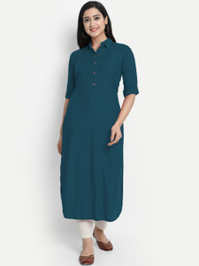 AMAR CREATION Women Solid Straight Kurta