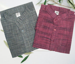 HMcollect Men Solid High Low Kurta