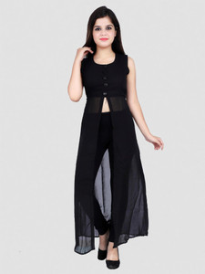 Shimao Women Solid Frontslit Kurta