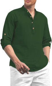 Vashuqi Men Self Design A-line Kurta