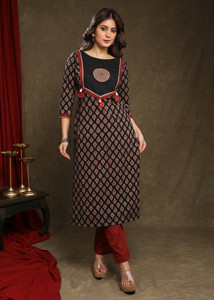 Raghav Silk Studio Women Self Design Straight Kurta