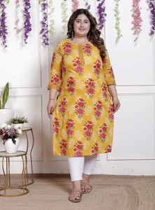 akritik Women Printed Straight Kurta