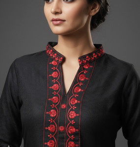 AuzaSho Collection Women Printed Straight Kurta