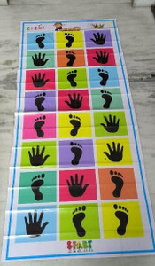 BHVMEY Large Size Hopscotch Mat for Kids Play