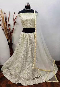 Yozzby Embellished Semi Stitched Lehenga Choli