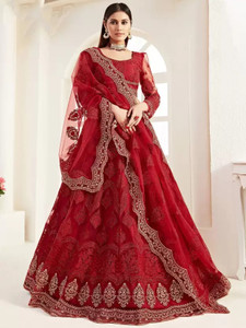 QUEDDY'S Embellished Semi Stitched Lehenga Choli