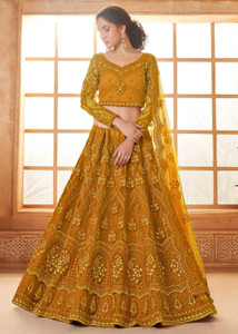 ZAALIMA FASHION Embroidered Semi Stitched Lehenga Choli