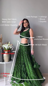 ZAALIMA FASHION Embroidered Semi Stitched Lehenga Choli