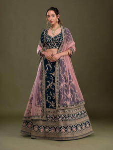 Fashion Filament – Live Your Fashion Embroidered Semi Stitched Lehenga Choli