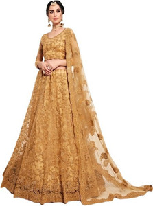 Miara Embroidered Semi Stitched Lehenga Choli