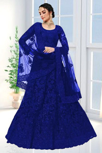 RamKrupa Creation Embroidered Semi Stitched Lehenga Choli