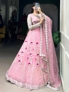 Reelove Factory Embroidered Semi Stitched Lehenga Choli