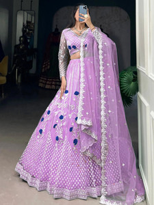 Reelove Factory Embroidered Semi Stitched Lehenga Choli