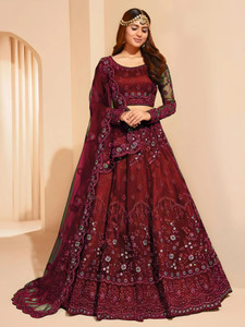 Divastri Embroidered Semi Stitched Lehenga Choli