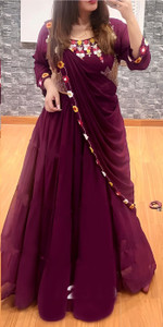 BHOJALCREATION Embroidered Semi Stitched Lehenga Choli