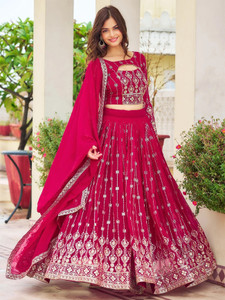 Kedar Fab Embroidered, Embellished Semi Stitched Lehenga Choli