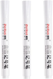Like it 3pcs Waterproof White Permanent Paint Pen Oily Ceramic Tire Marker Pen