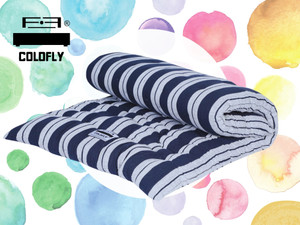 COLOFLY Soft Multicolour / Gadda Single Bed Dark Blue 4 inch Single Cotton Mattress