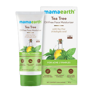 Mamaearth Tea Tree Oil-Free Moisturizer For Face For Oily Skin with Tea Tree & Salicylic Acid for Acne & Pimples