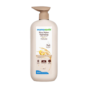 Mamaearth Rice Water Hydrating Body Lotion with Rice Water & Niacinamide for Glass Skin