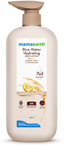 Mamaearth Rice Water Hydrating Body Lotion with Rice Water & Niacinamide for Glass Skin