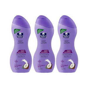 Parachute Advansed Deep Nourish Body Lotion, With Pure Coconut Milk, 72h Moisturization 250ml x 3