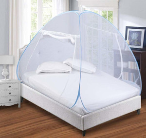 Aetrius Polyester Adults Washable Mosquito Net, Polyester Foldable King Size Bed,Double Bed,Queen Size Bed with Free Saviours Mosquito Net