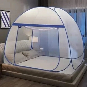 MARATHON Polyester Adults Washable Mosquito net, Polyester Foldable King size bed Mosquito Net