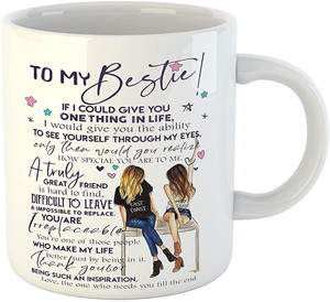 Giftspedia To my bestu Gift for Friend | Birthday | Brother| Sister| | Ceramic Coffee Mug